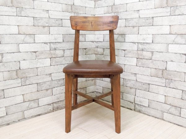 ジャーナルスタンダード journal standard Furniture j.s.F シノン チェア CHINON CHAIR ダイニングチェア 本革 定価\29,700- A ●