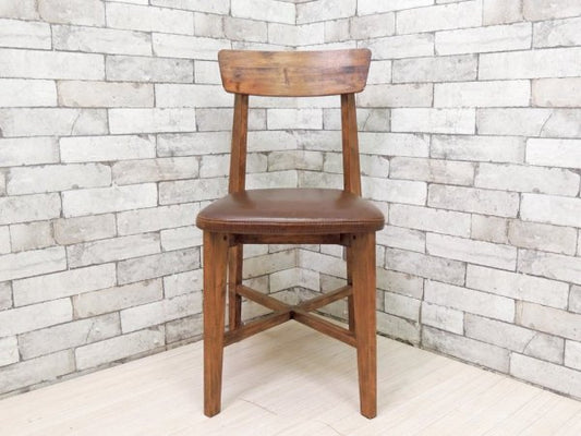 ジャーナルスタンダード journal standard Furniture j.s.F シノン チェア CHINON CHAIR ダイニングチェア 本革 定価\29,700- A ●