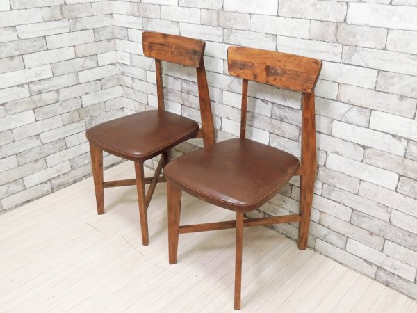 ジャーナルスタンダード journal standard Furniture j.s.F シノン チェア CHINON CHAIR ダイニングチェア 本革 定価\29,700- A ●