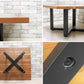 タイムレスクラフト Timeless Craft ソリッドクロス Solid Cross ウォールナット無垢材 センターテーブル アイアンレッグ 廃番 ●