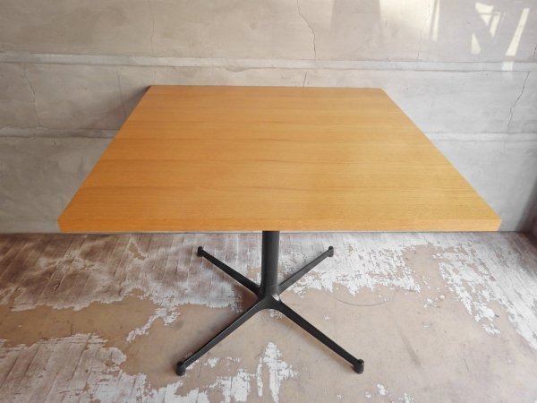 インダストリアルスタイル Industrial Style カフェテーブル オーク材 スクエア Ｗ90cm ブルックリンスタイル  ♪
