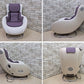 フジ医療器 ロースタイルマッサージチェア LOW STYLE MASSAGE CHAIR H AS-LS1 ベージュ × バイオレット 受注生産カラー スピーカー付 現状品●