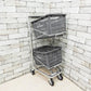 パシフィックファニチャーサービス PACIFIC FURNITURE SERVICE バスケットカート BASKET CART バスケット2個付き 定価\29,700- ●