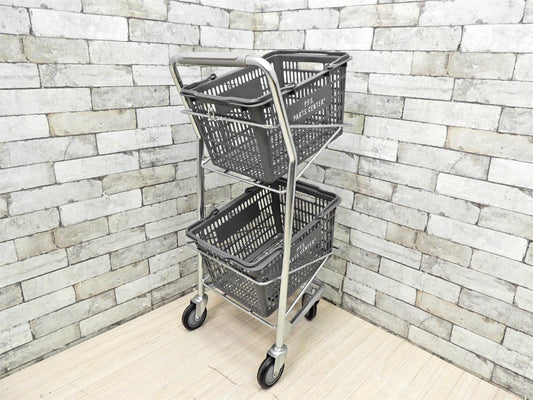 パシフィックファニチャーサービス PACIFIC FURNITURE SERVICE バスケットカート BASKET CART バスケット2個付き 定価\29,700- ●