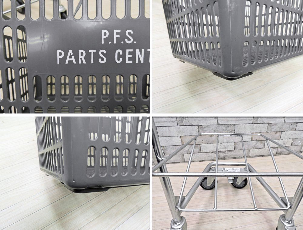 パシフィックファニチャーサービス PACIFIC FURNITURE SERVICE バスケットカート BASKET CART バスケット2個付き 定価\29,700- ●