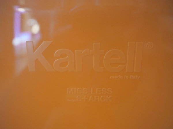 カルテル Kartell ミスレス ダイニングチェア Miss Less Chair フィリップ・スタルク Starck オレンジ×クリア イタリアン モダンデザイン ★