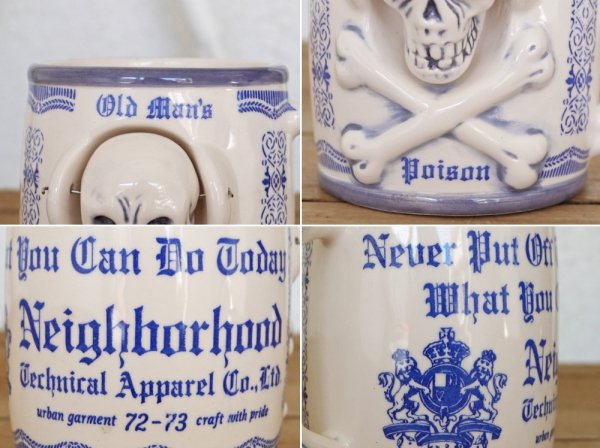 ネイバーフッド NEIGHBORHOOD BOOZE P-MUG CUP スカル ギミック マグカップ 入手困難品 ◇