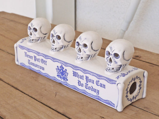 ネイバーフッド NEIGHBORHOOD BOOZE SKULL インセンスチャンバー お香立て 4連スカル 入手困難品 ◇