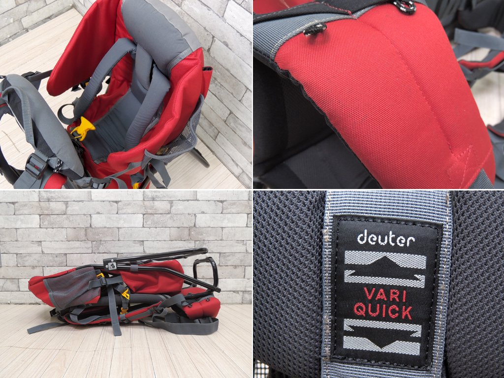 ドイター deuter キッドコンフォート1 ベビーキャリア ファイヤー×アッシュ アウトドア キャンプ用品 ドイツ 定価\23,100- ●