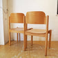 北欧デザイン Scandinavian Design ダイニングチェア ビーチ材 プライウッド ナチュラルカラー 2脚セット スタッキング ★