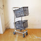 パシフィックファニチャーサービス PACIFIC FURNITURE SERVICE バスケットカート BASKET CART バスケット2個付き ★