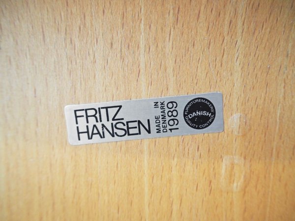 フリッツハンセン Fritz Hansen セブンチェア ビーチ材 ナチュラル ワックス仕上 アルネ・ヤコブセン Arne Jacobsen デンマーク 北欧家具 ★