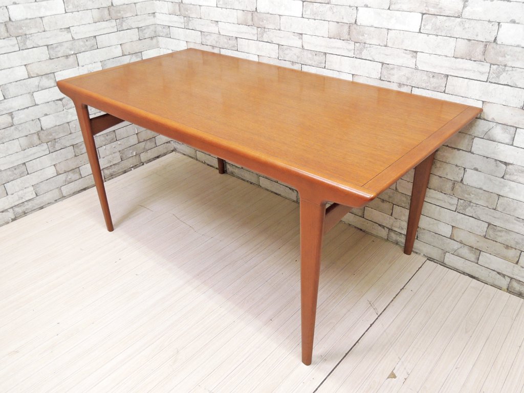 北欧ビンテージスタイル Scandinavian Vintage Style オーク材 ダイニングテーブル チークカラー W155cm プールアニック pourannick 取扱 ●