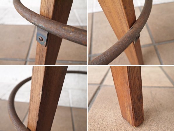 ジャーナルスタンダードファーニチャー Journal Standard Furniture シノンハイスツール CHINON HIGH STOOL 本革 定価\39,600- ◇