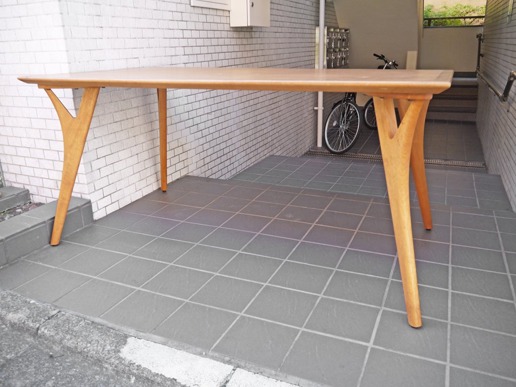 朝日木材加工 ボスコ BOSCO ダイニングテーブル ニヤトー無垢材 クラフト家具 ■