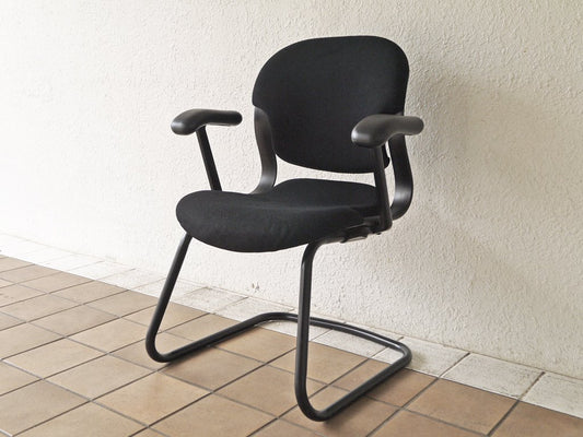 ハーマンミラー Herman Miller エクアチェア Equa Chair デスクチェア ブラック カンティレバー 廃番 ◇