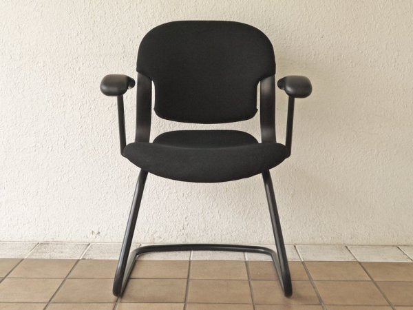 ハーマンミラー Herman Miller エクアチェア Equa Chair デスクチェア ブラック カンティレバー 廃番 ◇