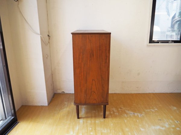 北欧ビンテージ 6ドロワー チェスト 6drawer chest チーク材 鍵付 Teak 北欧家具 Scandinavian Vintage ★