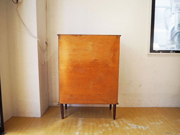 北欧ビンテージ 6ドロワー チェスト 6drawer chest チーク材 鍵付 Teak 北欧家具 Scandinavian Vintage ★