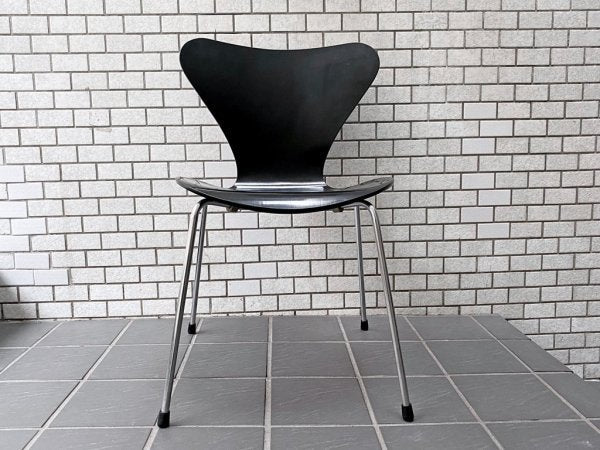 フリッツハンセン Fritz Hansen セブンチェア ブラック アルネ・ヤコブセン スタッキングチェア 北欧 デンマーク ■