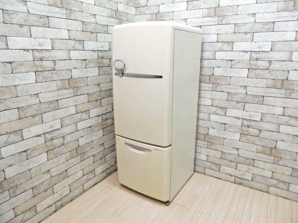 ナショナル National ウィル WiLL FRIDGE mini パーソナルノンフロン冷凍冷蔵庫 フリッジミニ ホワイト 廃盤 2002年製 162L オリジナル ノスタルジックデザイン ●