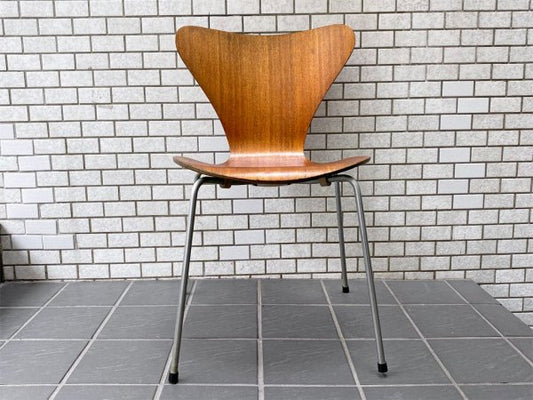 フリッツハンセン Fritz Hansen セブンチェア チーク材 アルネ ヤコブセン Arne Jacobsen 60's ビンテージ 北欧デンマーク ■