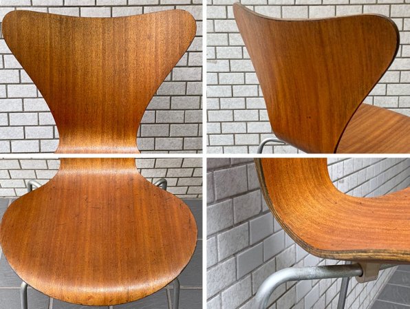 フリッツハンセン Fritz Hansen セブンチェア チーク材 アルネ ヤコブセン Arne Jacobsen 60's ビンテージ 北欧デンマーク ■