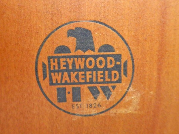 ヘイウッドウェイクフィールド HAYWOOD WAKEFIELD ランプテーブル バーチ無垢材 ミッドセンチュリー USビンテージ ♪