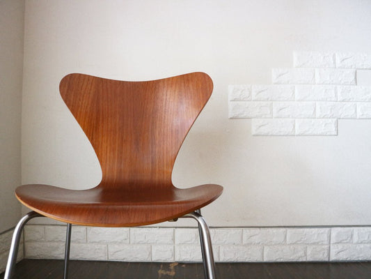 フリッツハンセン Fritz Hansen セブンチェア Seven Chair アルネヤコブセン Arne Jacobsen 希少 チーク材 北欧 デザイナーズ家具 難あり ◎