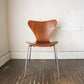 フリッツハンセン Fritz Hansen セブンチェア Seven Chair アルネヤコブセン Arne Jacobsen 希少 チーク材 北欧 デザイナーズ家具 難あり ◎