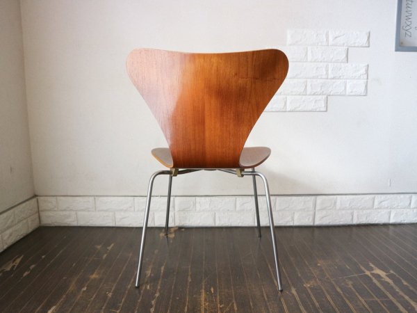 フリッツハンセン Fritz Hansen セブンチェア Seven Chair アルネヤコブセン Arne Jacobsen 希少 チーク材 北欧 デザイナーズ家具 難あり ◎