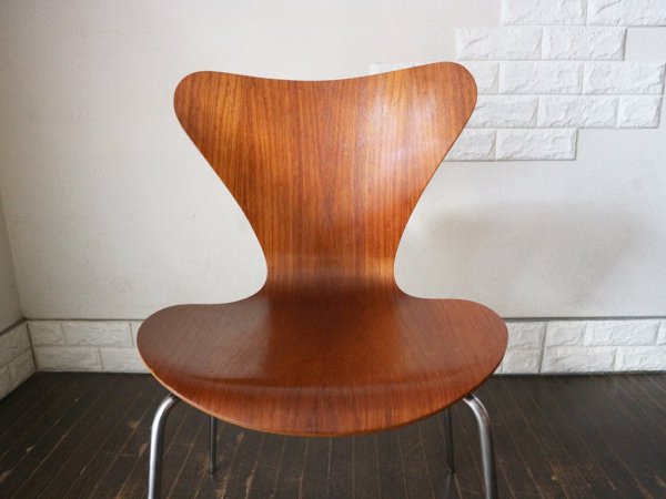 フリッツハンセン Fritz Hansen セブンチェア Seven Chair アルネヤコブセン Arne Jacobsen 希少 チーク材 北欧 デザイナーズ家具 難あり ◎