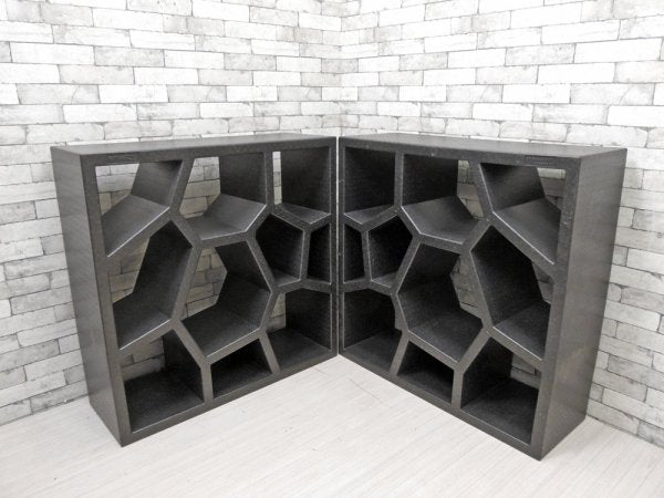 カーサマニア CASAMANIA opus incertum インテリアブックケース Open double-sided bookcase オープンシェルフ 本棚 飾り棚 発泡スチロール製 A ●