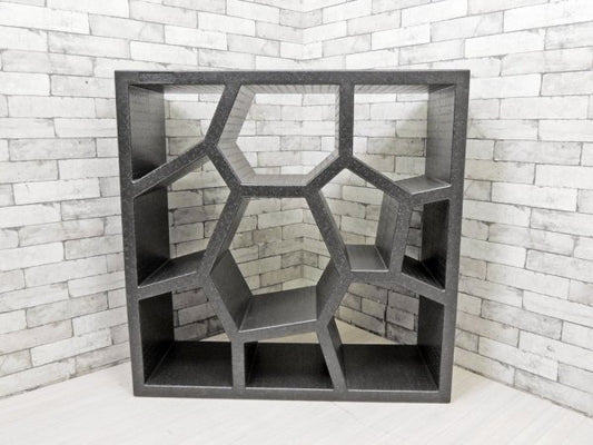 カーサマニア CASAMANIA opus incertum インテリアブックケース Open double-sided bookcase オープンシェルフ 本棚 飾り棚 発泡スチロール製 B ●