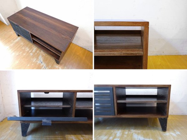 ジャーナルスタンダードファニチャー journal standard Furniture シノン CHINON TV BOARD M アッシュ材 フラップ扉 AVボード ★