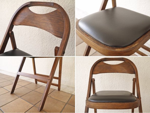 アクメファニチャー ACME Furniture カルバーチェア CULVER CHAIR フォールディングチェア 折畳 ラバーウッド 美品 ◇