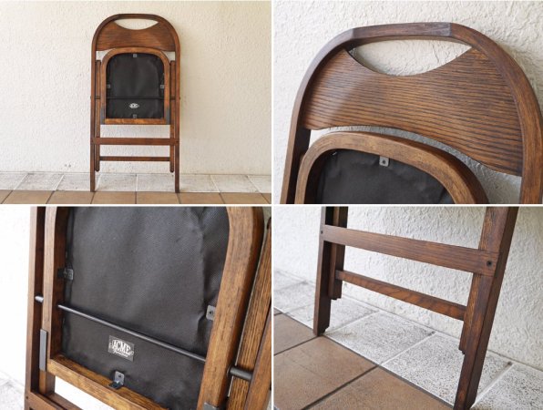 アクメファニチャー ACME Furniture カルバーチェア CULVER CHAIR フォールディングチェア 折畳 ラバーウッド 美品 ◇