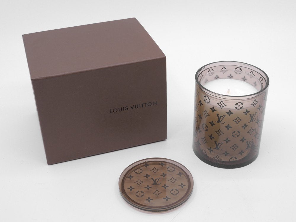 ルイヴィトン Louis Vuitton モノグラム アロマキャンドル BOUGIE PARFUMEE 元箱付 未使用 2009年 VIP限定 ノベルティ 希少 ●