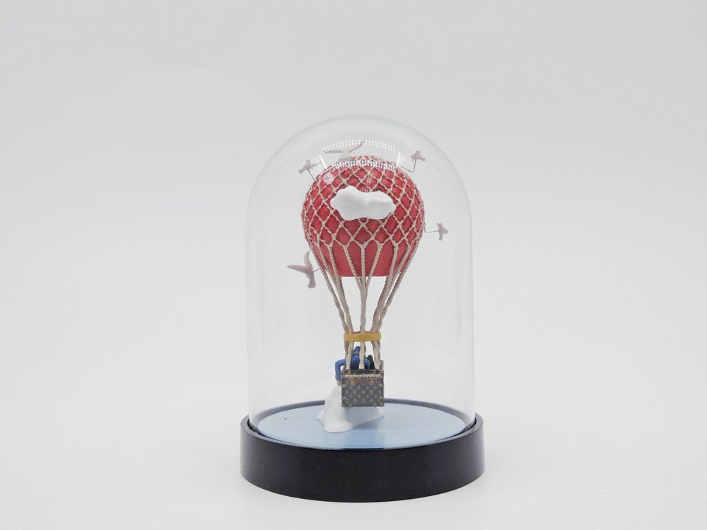 ルイヴィトン Louis Vuitton マルアエロ 気球 ドーム型オブジェ ガラス 置物 元箱付 2013年 VIP限定 ノベルティ 希少 ●