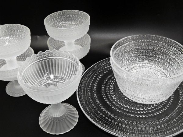 イッタラ iittala カステヘルミ Kastehelmi プレート Φ31.5cm ラージ クリア フィンランド 北欧食器 ●