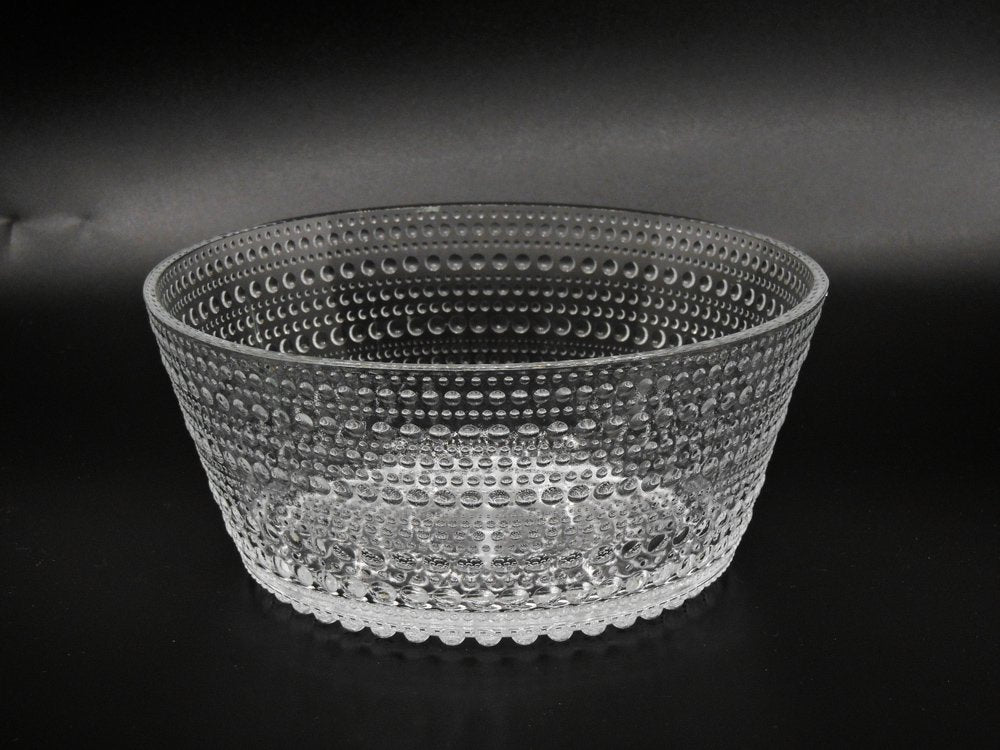 イッタラ iittala カステヘルミ Kastehelmi ボウル クリア Φ18cm オイバ・トイッカ フィンランド 北欧食器 B ●