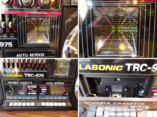 ラソニック LASONIC TRC-975 ブームボックス boombox ダブルカセット ビッグラジカセ 80年代 動作OK Old school HIPHOP ブレイクダンス ★