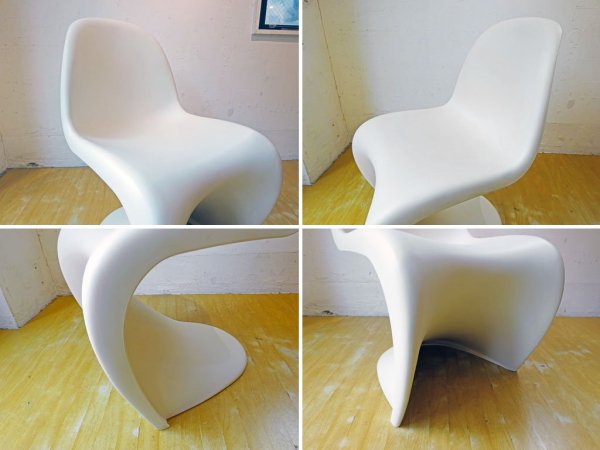 ヴィトラ vitra パントンチェア Panton Chair ホワイト ヴェルナー・パントン Panton スタッキングチェア ミッドセンチュリー スペースエイジ　★