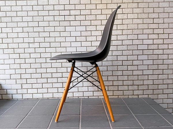 ヴィトラ vitra サイドシェルチェア ドゥエルレッグ DSW ブラック イームズ デザイン ミッドセンチュリー ■