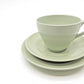 スポード SPODE フレミッシュグリーン FLEMISH GREEN カップ＆ソーサー & プレート Φ16cm トリオセット 陶器 食器 UKビンテージ Vintage ●