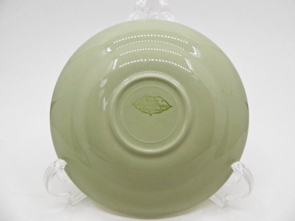 スポード SPODE フレミッシュグリーン FLEMISH GREEN カップ＆ソーサー & プレート Φ16cm トリオセット 陶器 食器 UKビンテージ Vintage ●