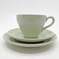 スポード SPODE フレミッシュグリーン FLEMISH GREEN カップ＆ソーサー & プレート Φ16cm トリオセット 陶器 食器 UKビンテージ Vintage ●