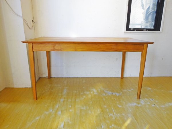 オールドメゾン old maison ダイニングテーブル dining table 古材 チーク無垢材 幅145cm ★