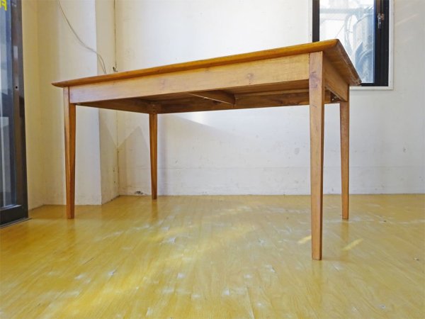 オールドメゾン old maison ダイニングテーブル dining table 古材 チーク無垢材 幅145cm ★