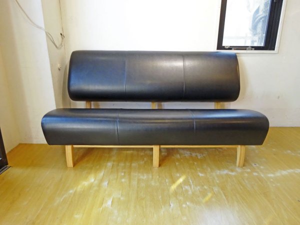 イデー IDEE カゴル ベンチソファ CAGOLE BENCH SOFA 3シーター ソファ ブラック×ナチュラル 篠本拓宏 廃番 ★